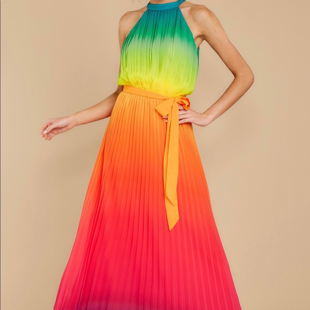 Rainbow maxi dress